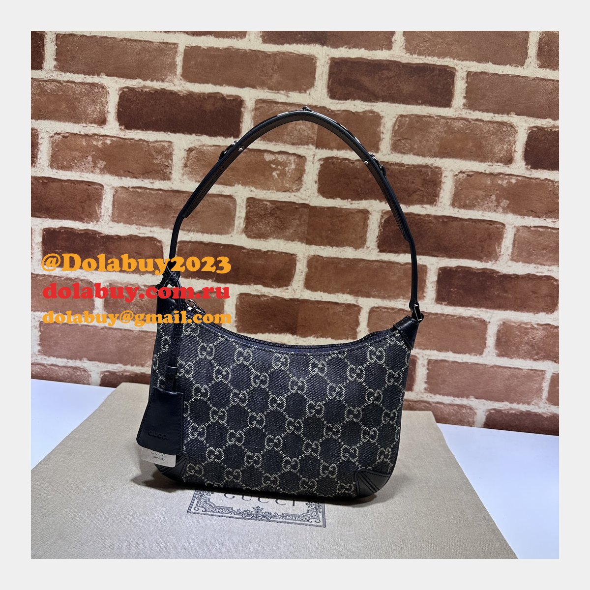 high quality horsebit G*u*i duplicate 774719 black bags
