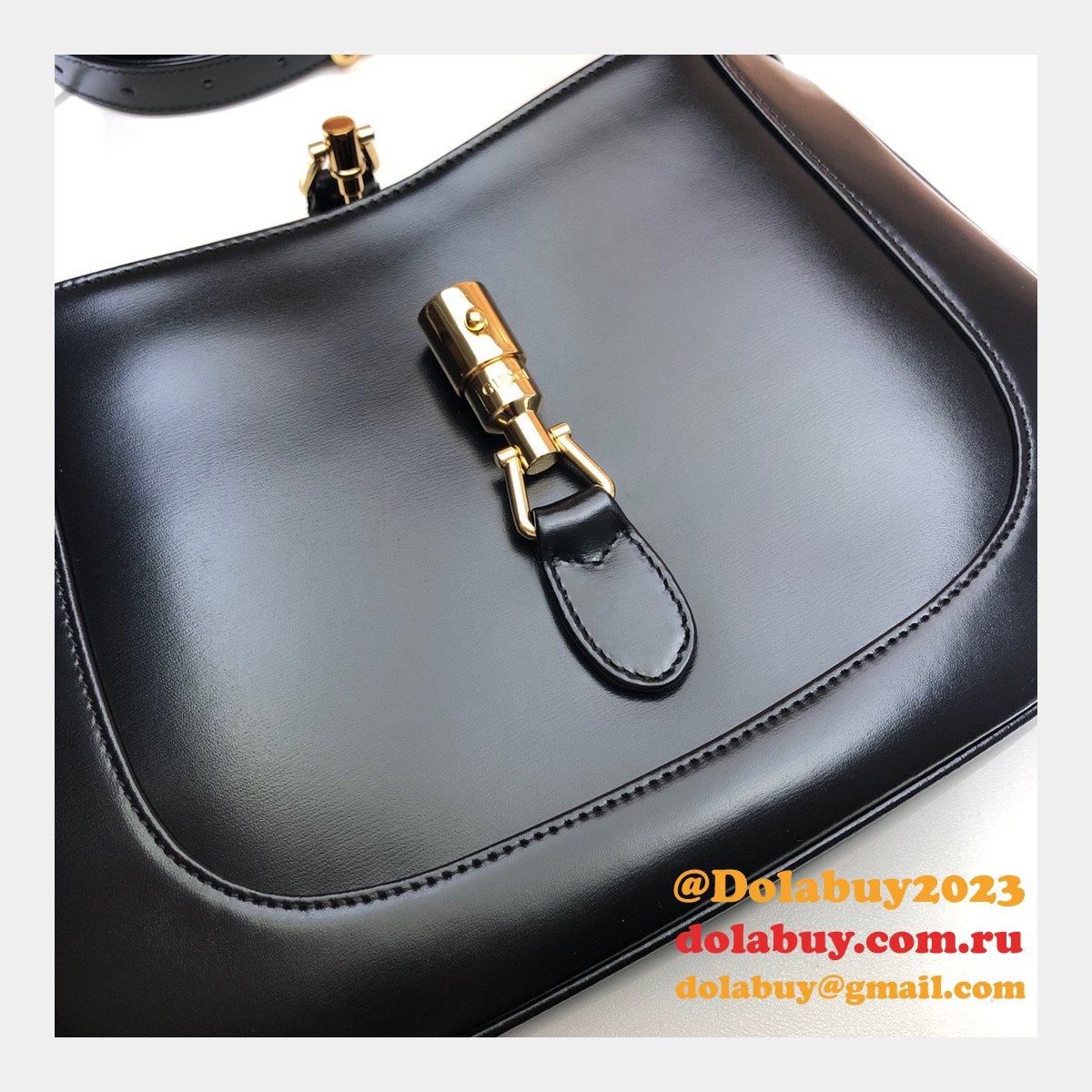 designer replica G*u*i jackie 1961 hobo bag 636709 leather