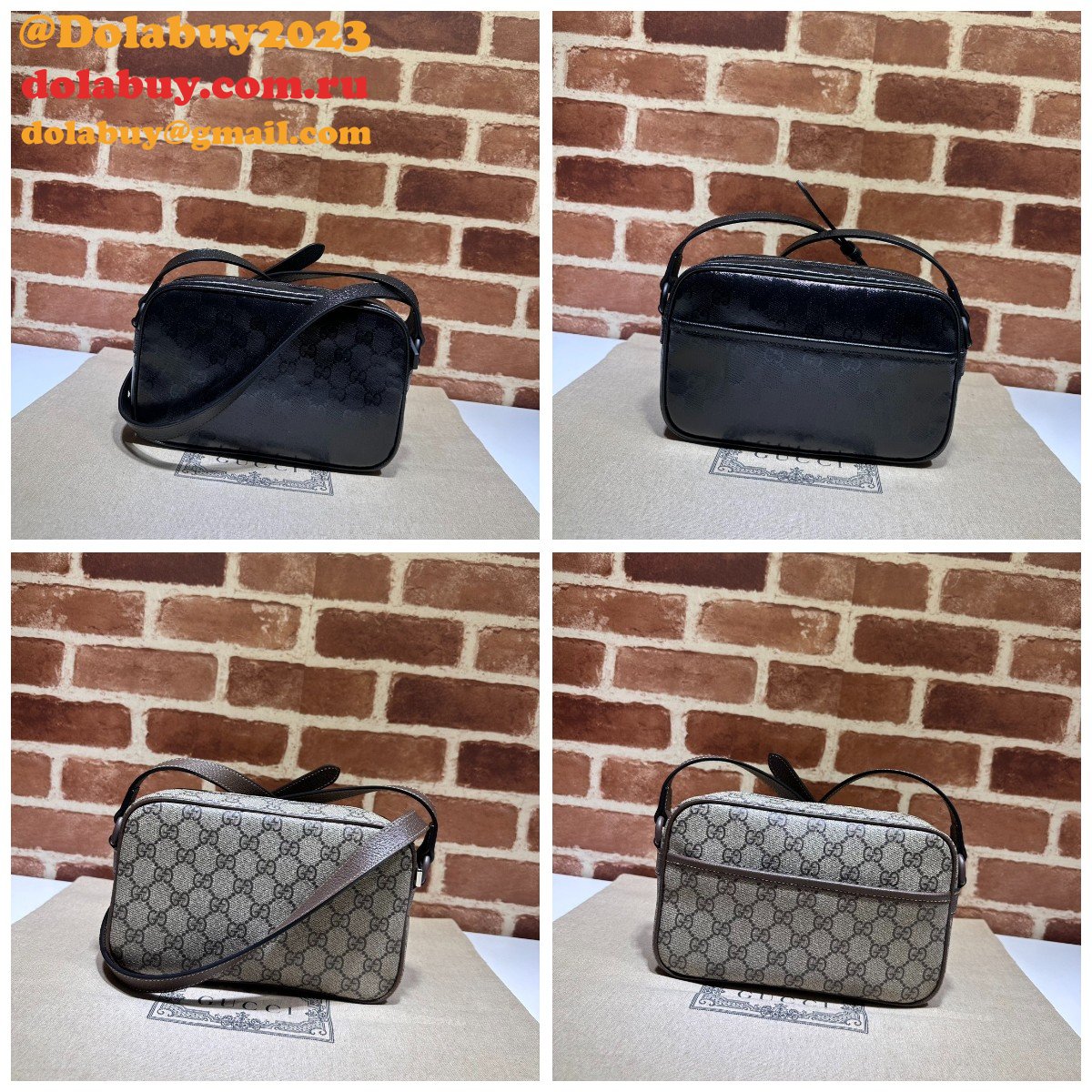 gg crystal 760342 G*u*i designer replica shoulder bag