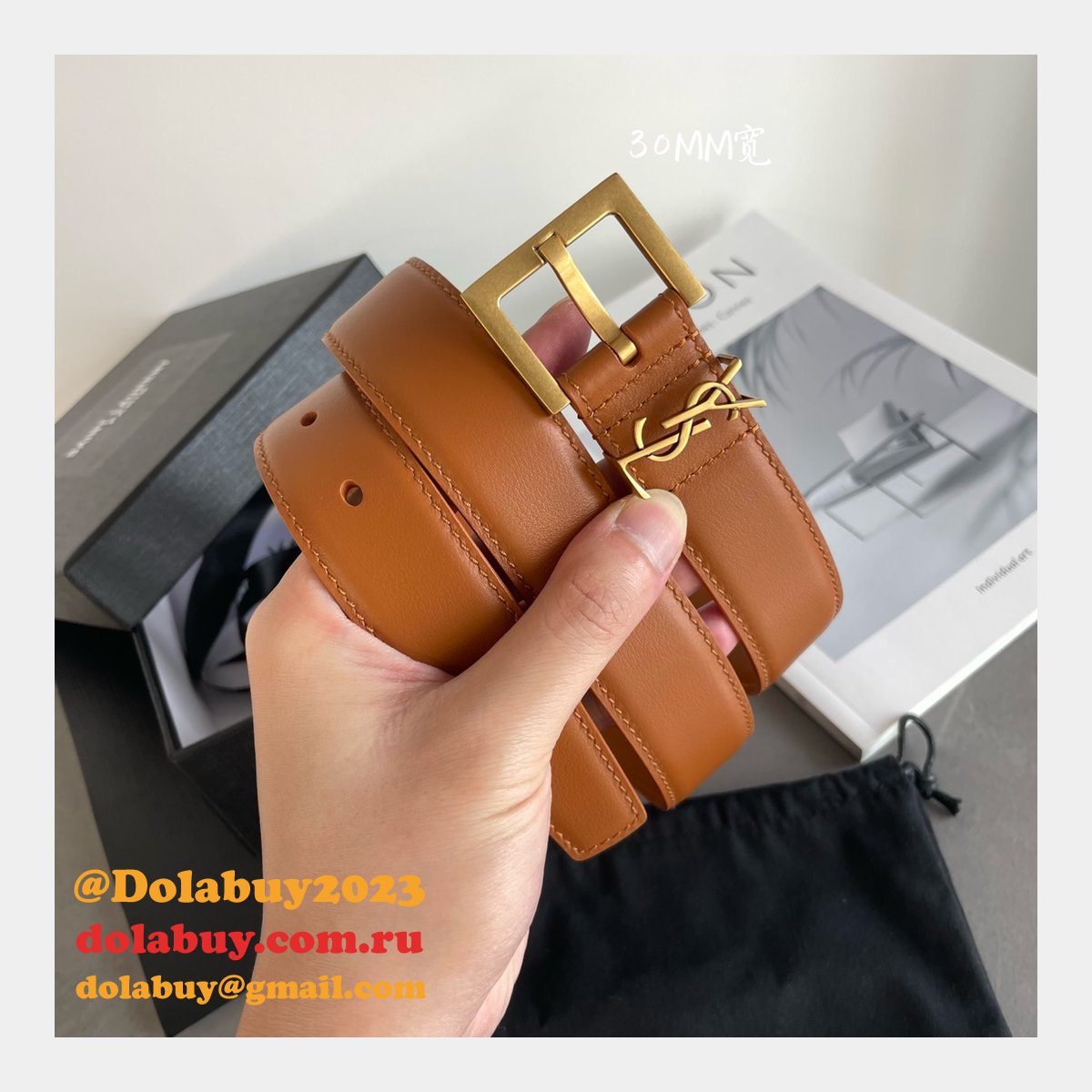 7 star best Sa1nt Lau*nt replicas belt for sale 20mm/30mm