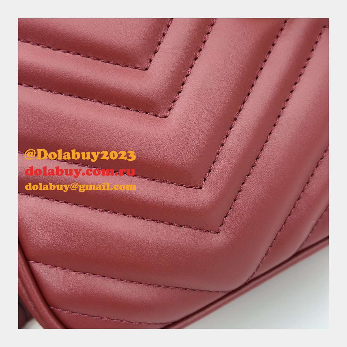 G*u*i perfect knockoff luxury 447632 gg marmont small matelassé shoulder red bag