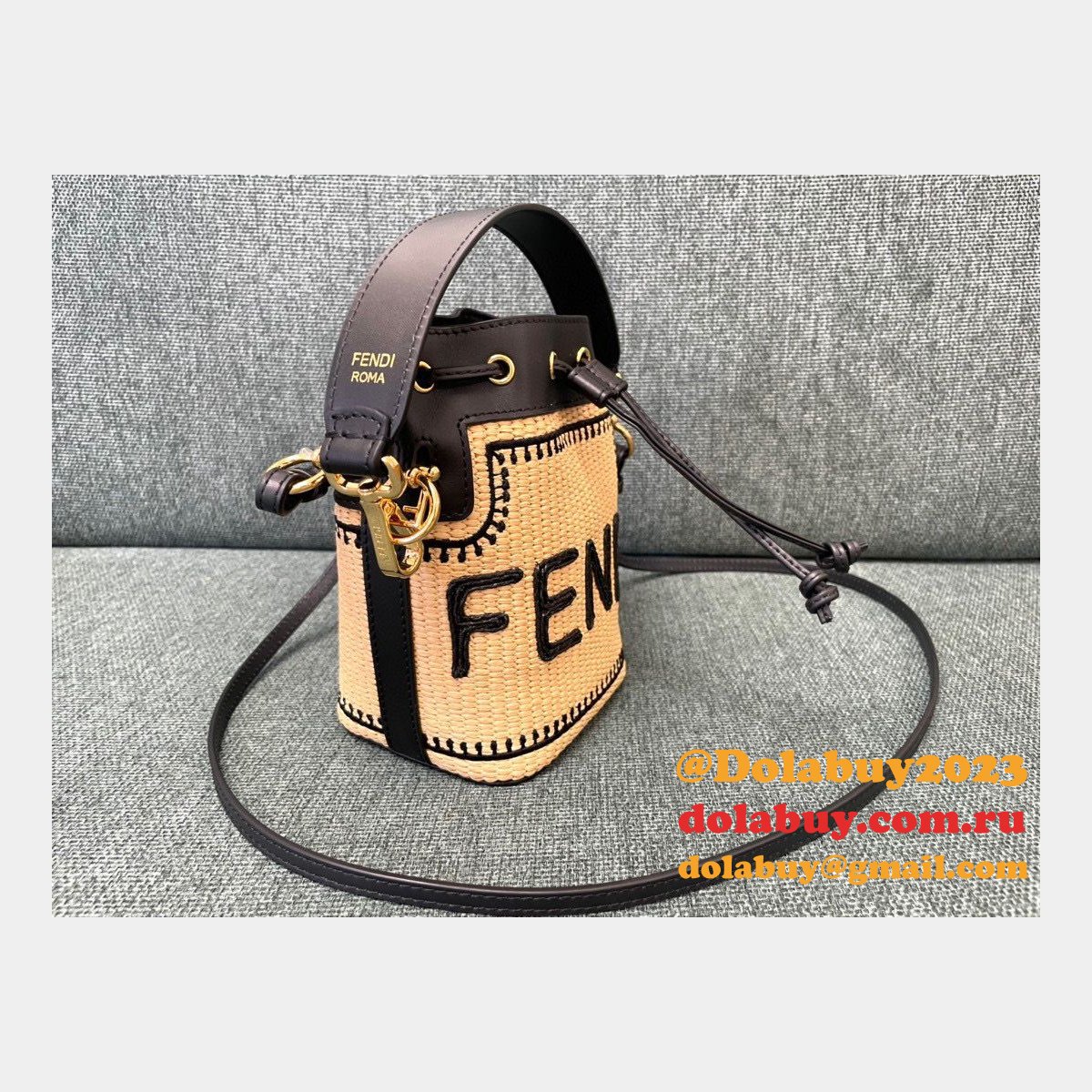 best top F**di mini bucket replicas bag