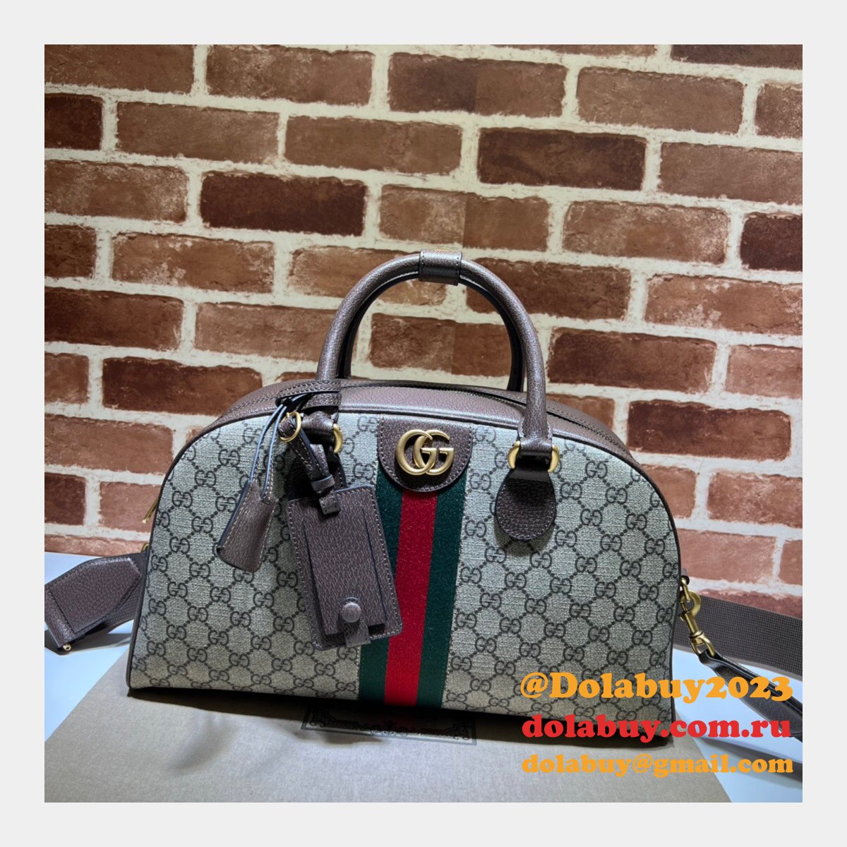wholesale G*u*i replica savoy duffle bowling men 723309 bag