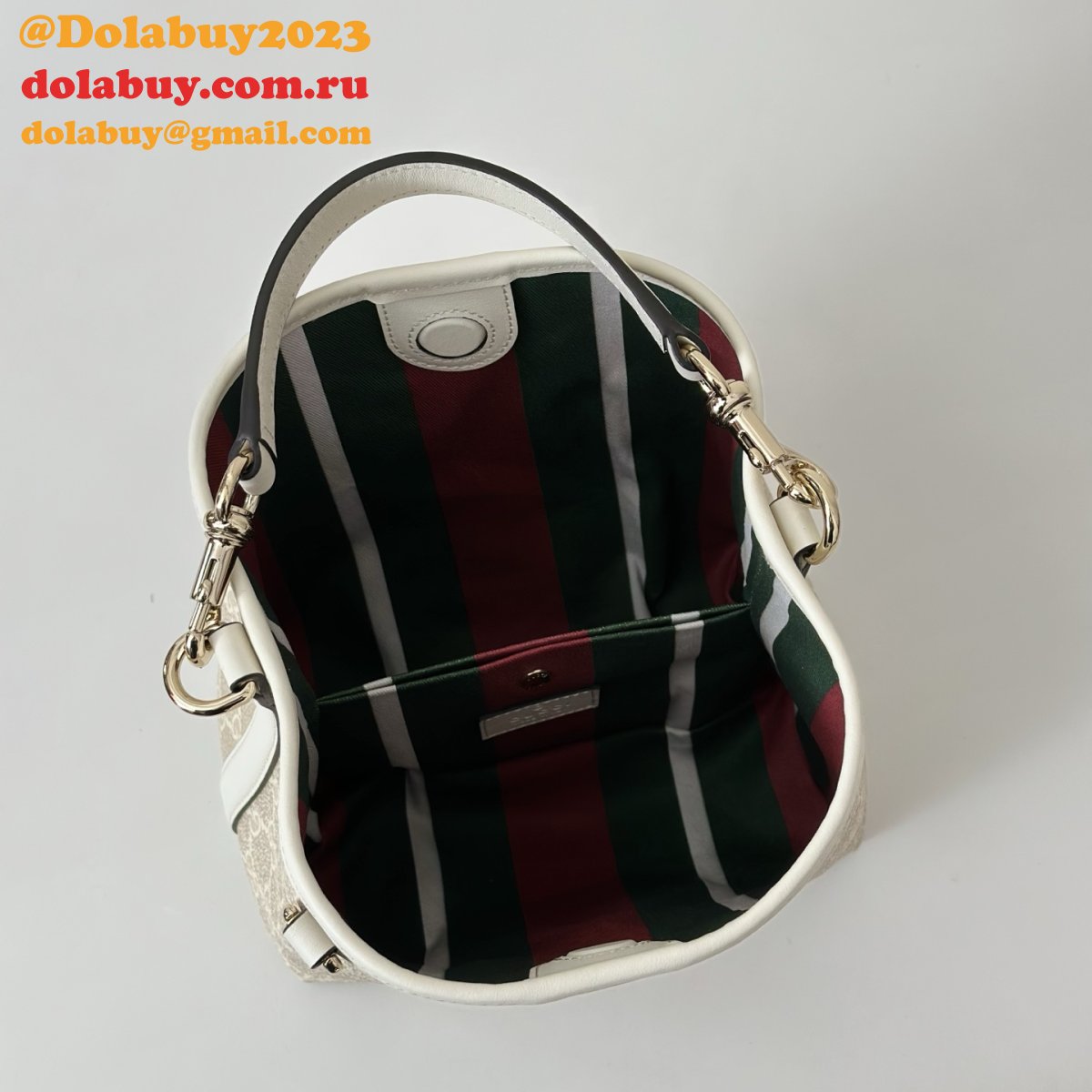G*u*i shop the gg emblem mini bucket 1:1 mirror 815118 bag