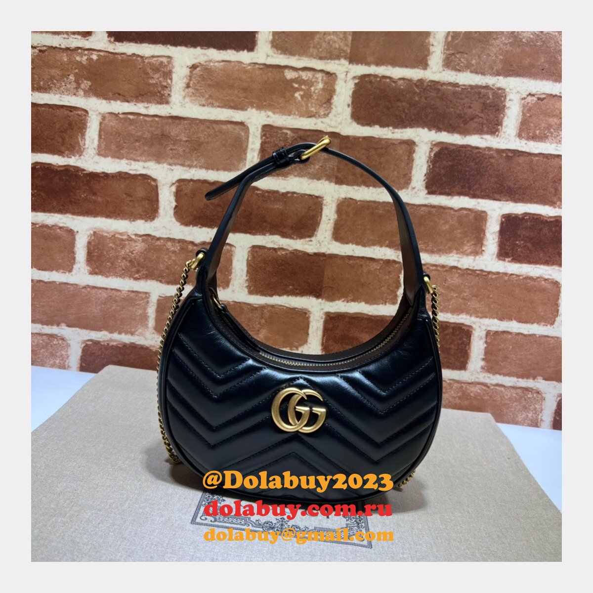 G*u*i best 699514 gg marmont half-moon-shaped replica bag