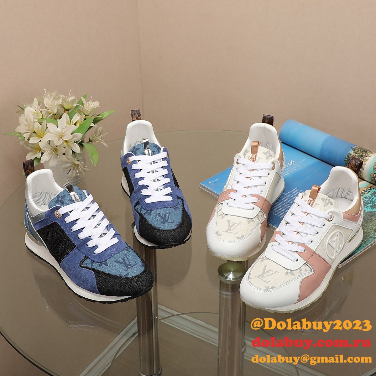 Inspired Louis Vuittons Cheap Run Away Monogram Replica Sports Shoes