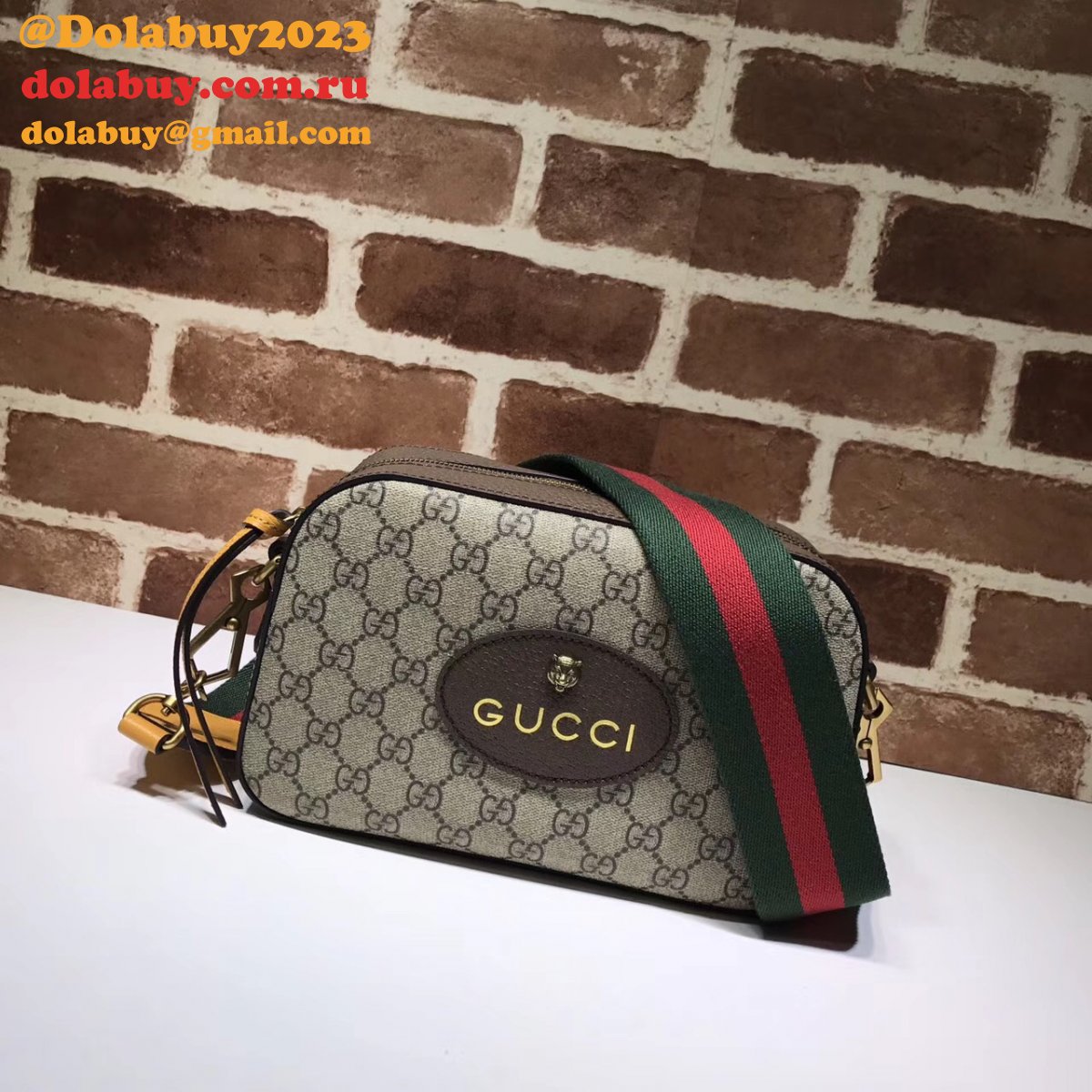 top quality G*u*i replica neo vintage gg supreme messenger 476466 bag