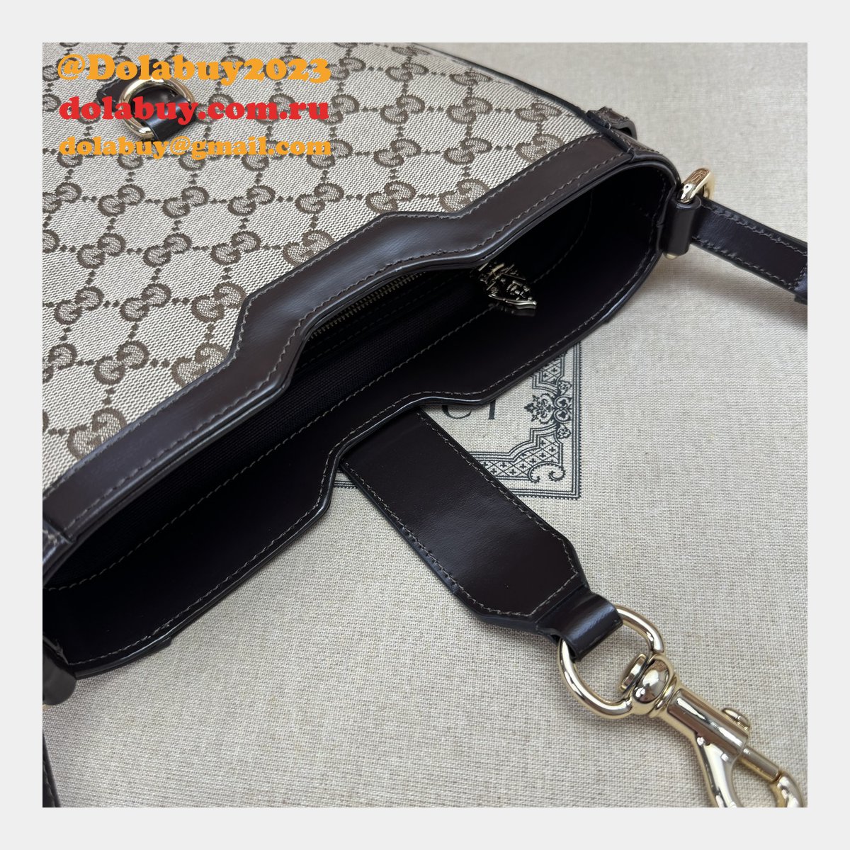 G*u*i 7 star 782911 original bucket shoulder fake bag
