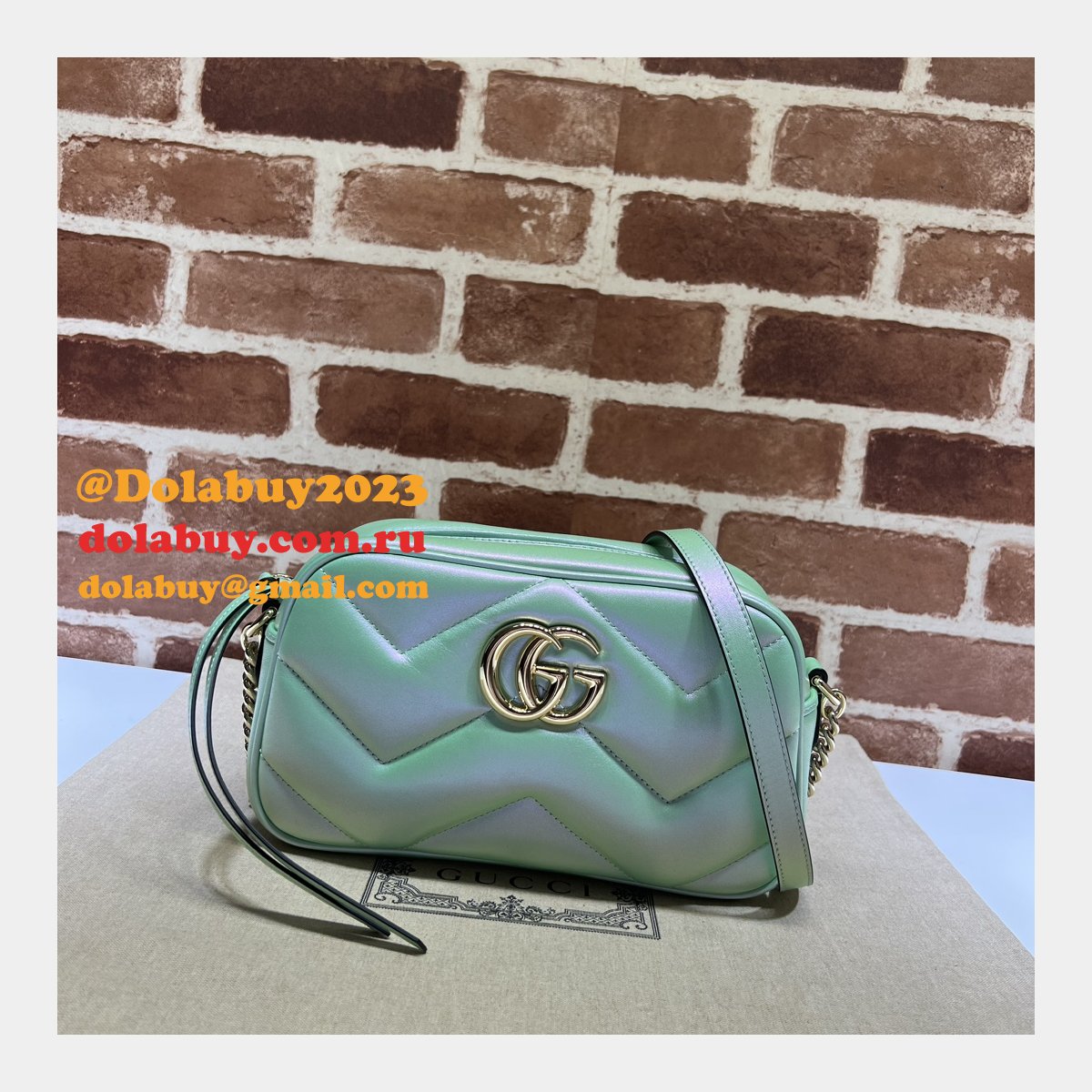G*u*i replica gg marmont 447632 matelassé shoulder bag