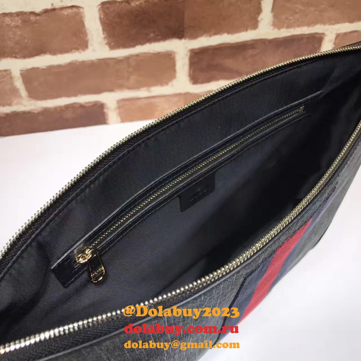 7 star G*u*i fake 474139 gg supreme wide messenger