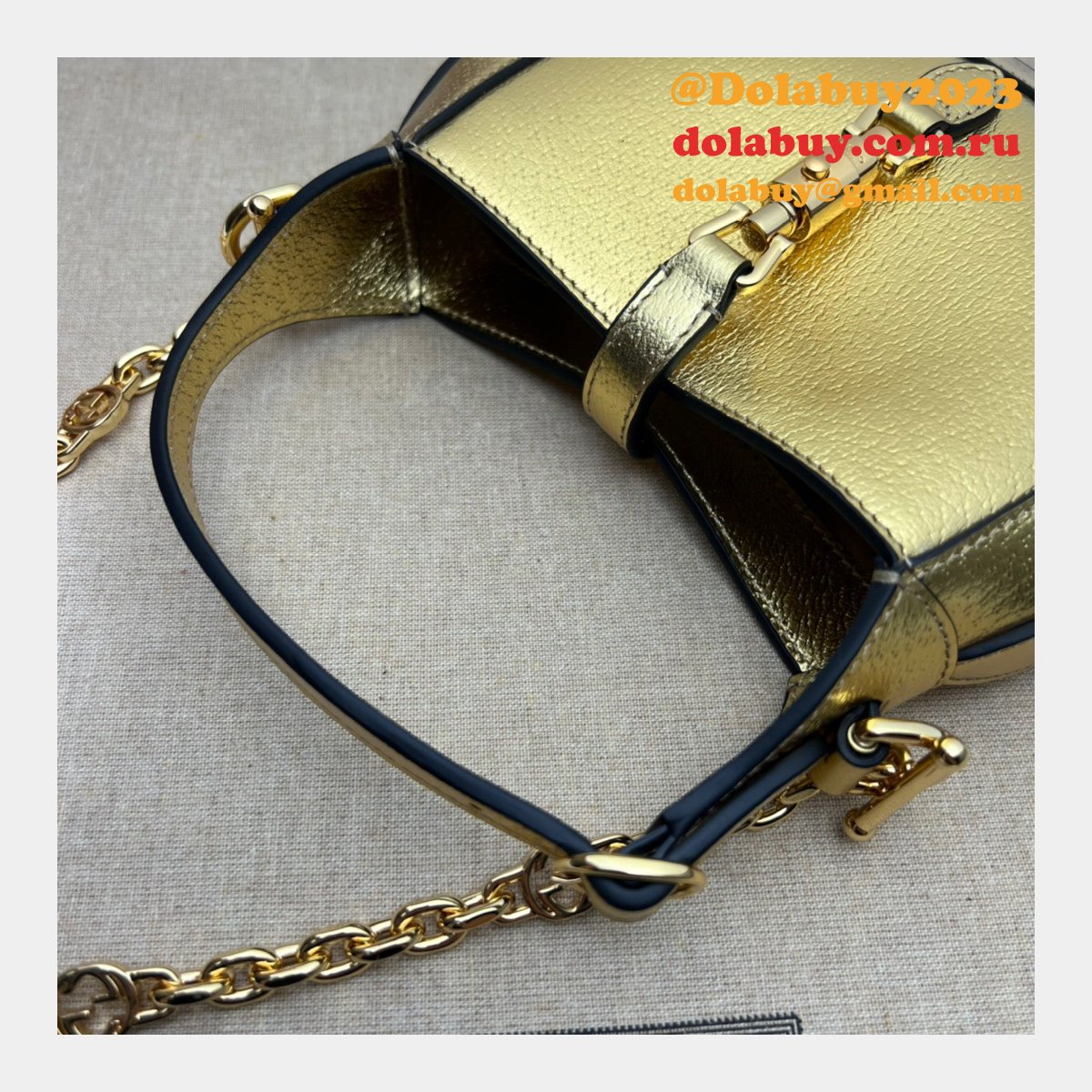 G*u*i replica chain 675799 jackie 1961 lizard cheap bag