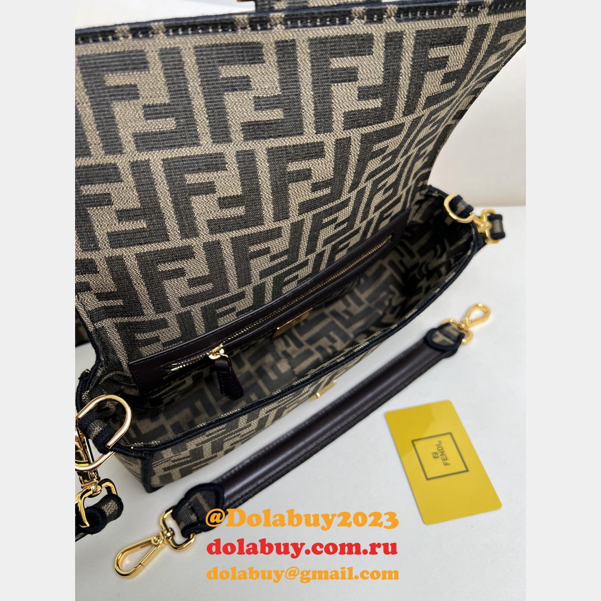 luxury F**di cheap medium iconic baguette handbag