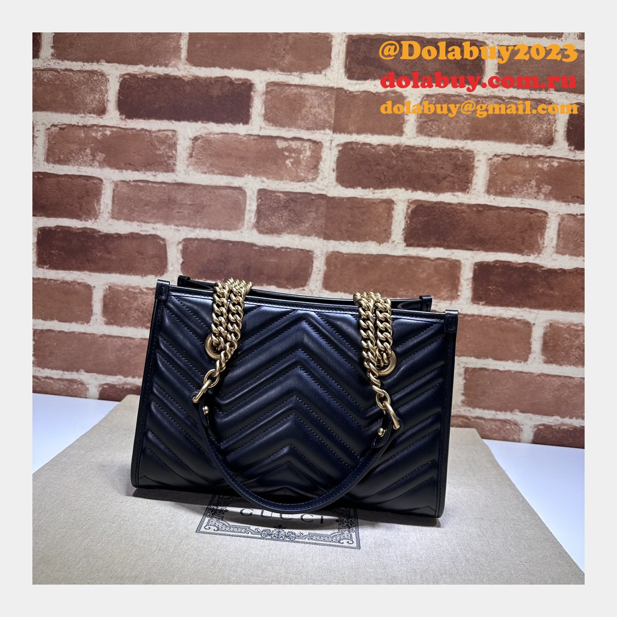 top quality G*u*i gg marmont small tote bag