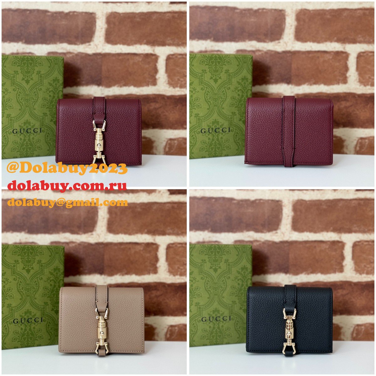 perfect G*u*i knockoff jackie 1961 card case wallet 645536
