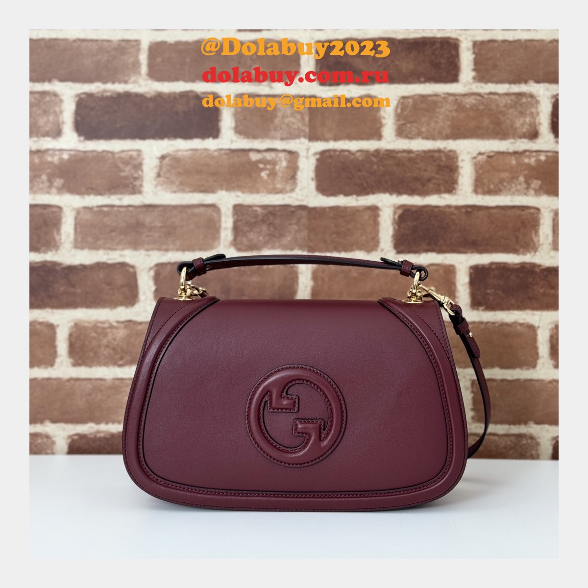 G*u*i designer 7 star 815716 blondie top handle copy bag
