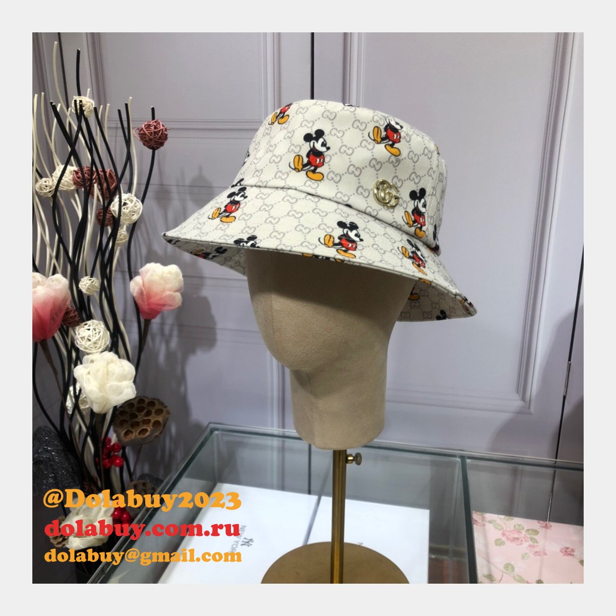 7 star G*u*i mickey fisherman hat