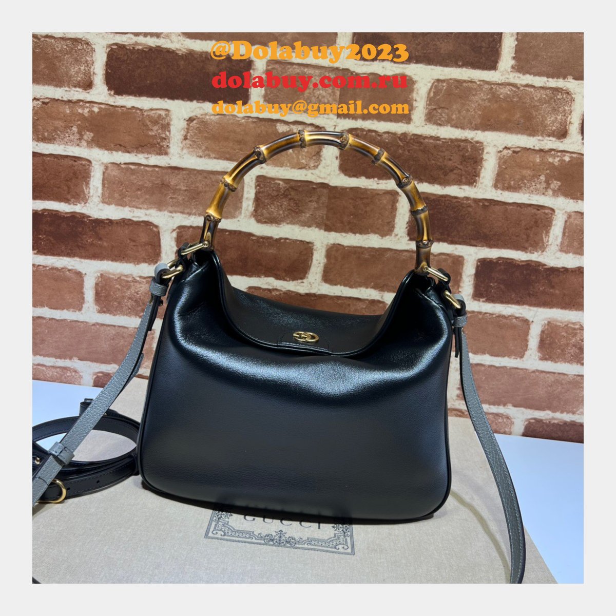 G*u*i 746124 fake diana 1:1 mirror shoulder fashion bag