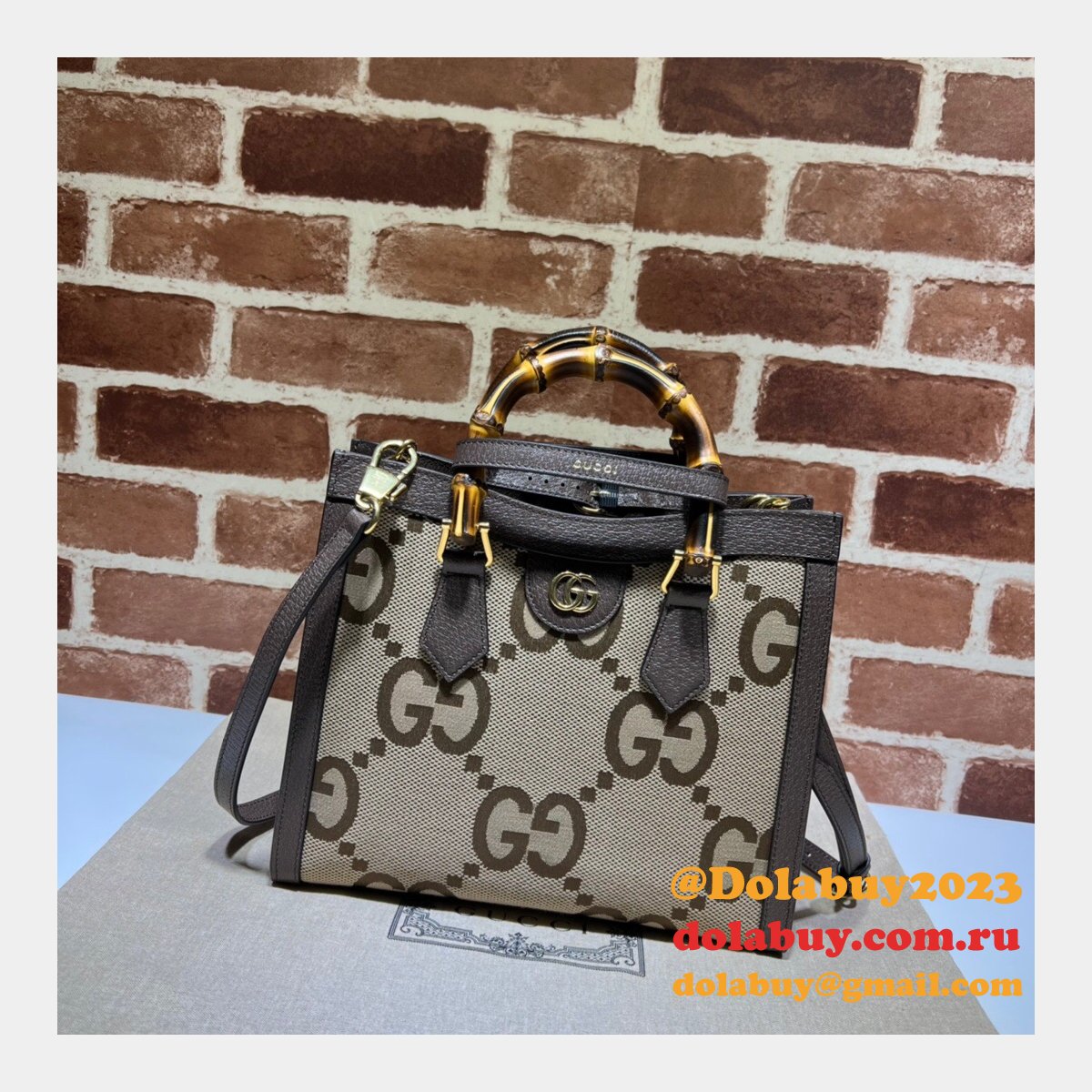 G*u*i replica usa 660195 gg canvas diana tote bag