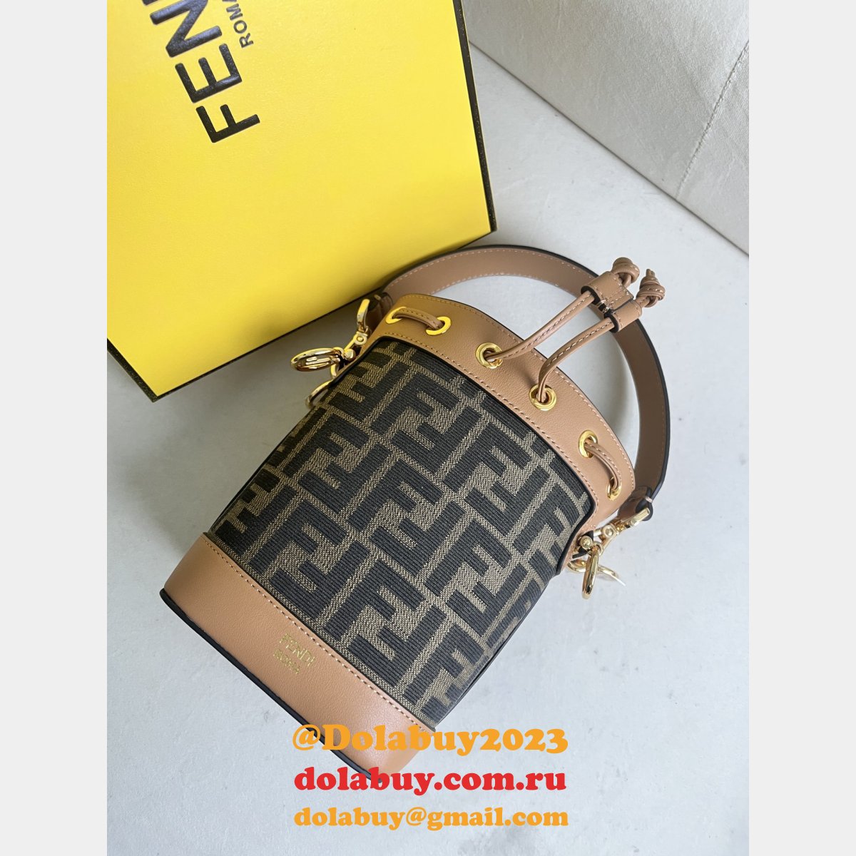 top quality wholesale F**di mon tresor ff small bucket bag