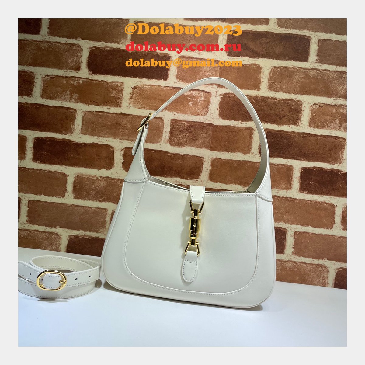designer replica G*u*i jackie 1961 hobo bag 636709 leather