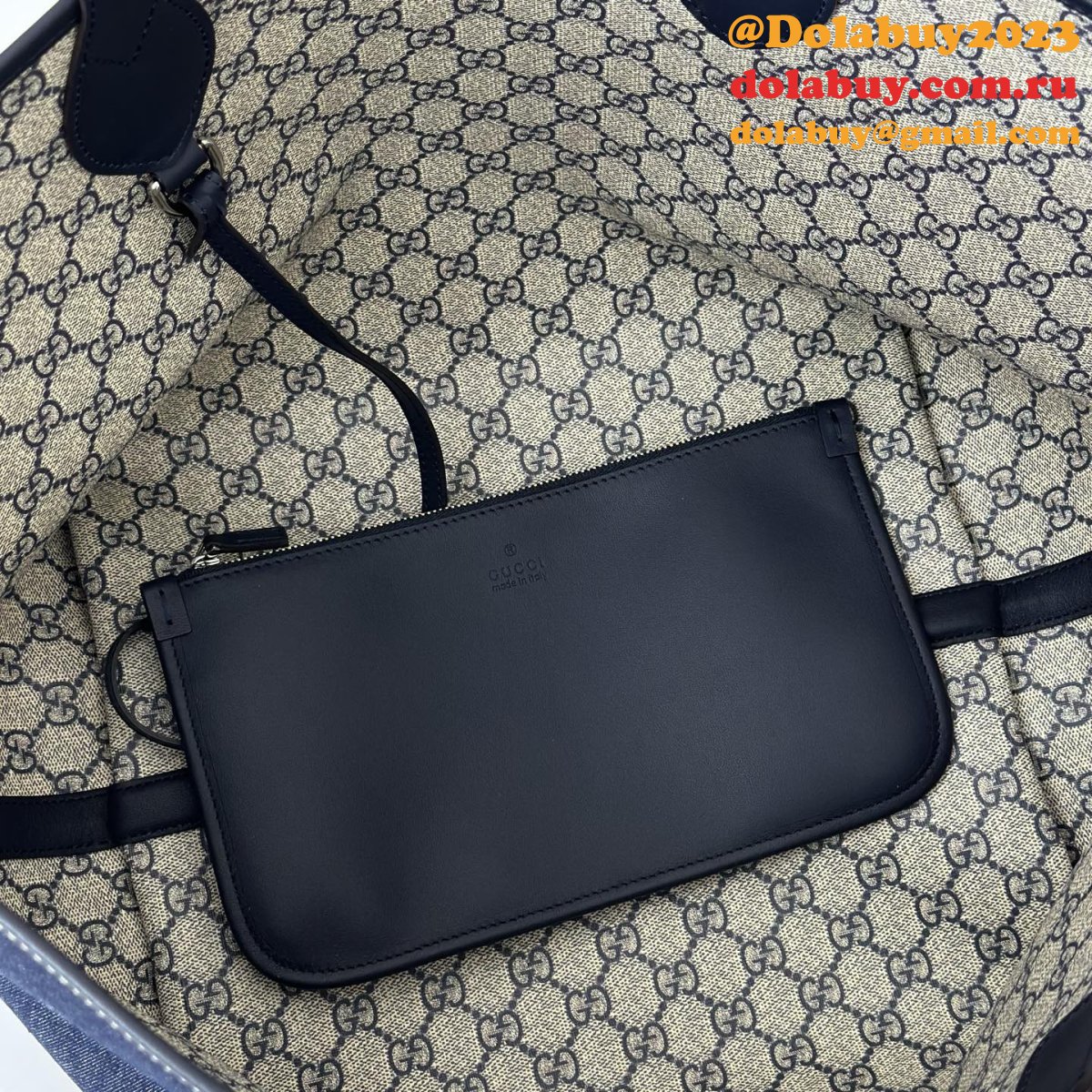 G*u*i totissima shoulder tote gg denim 820481 uk bag