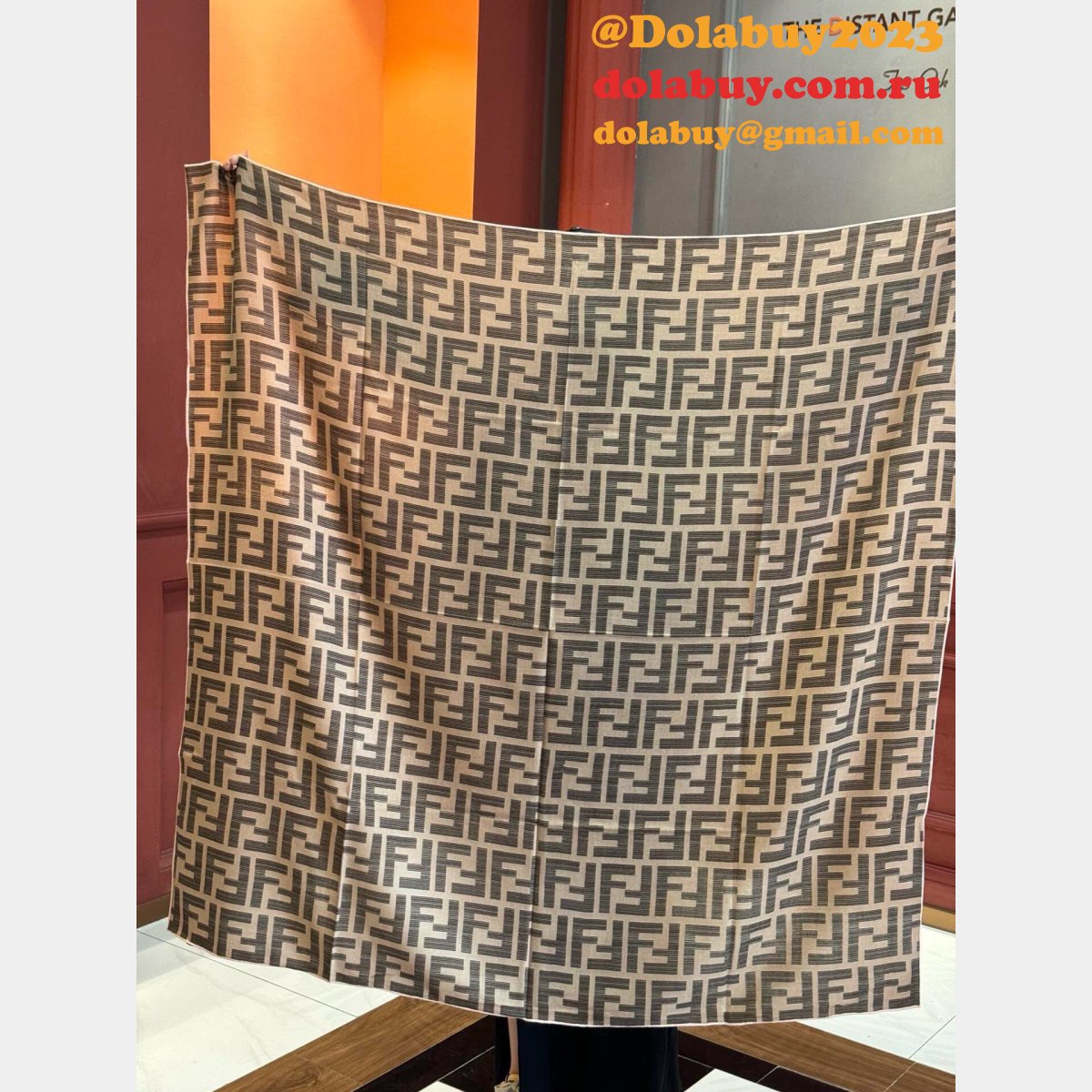 duplicate 1:1 mirror F**di cashmere scarf
