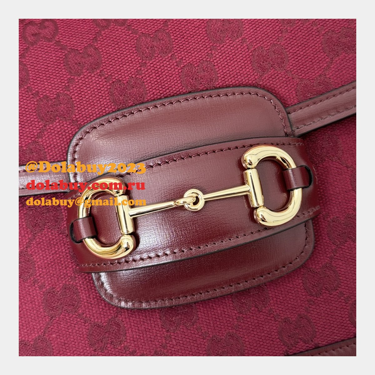 gg supreme 602204 red 602204 replicas G*u*i 1955 horsebit bags