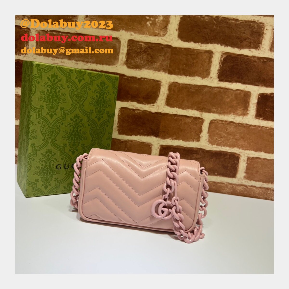 best high quality replica G*u*i gg marmont belt 699757 bag