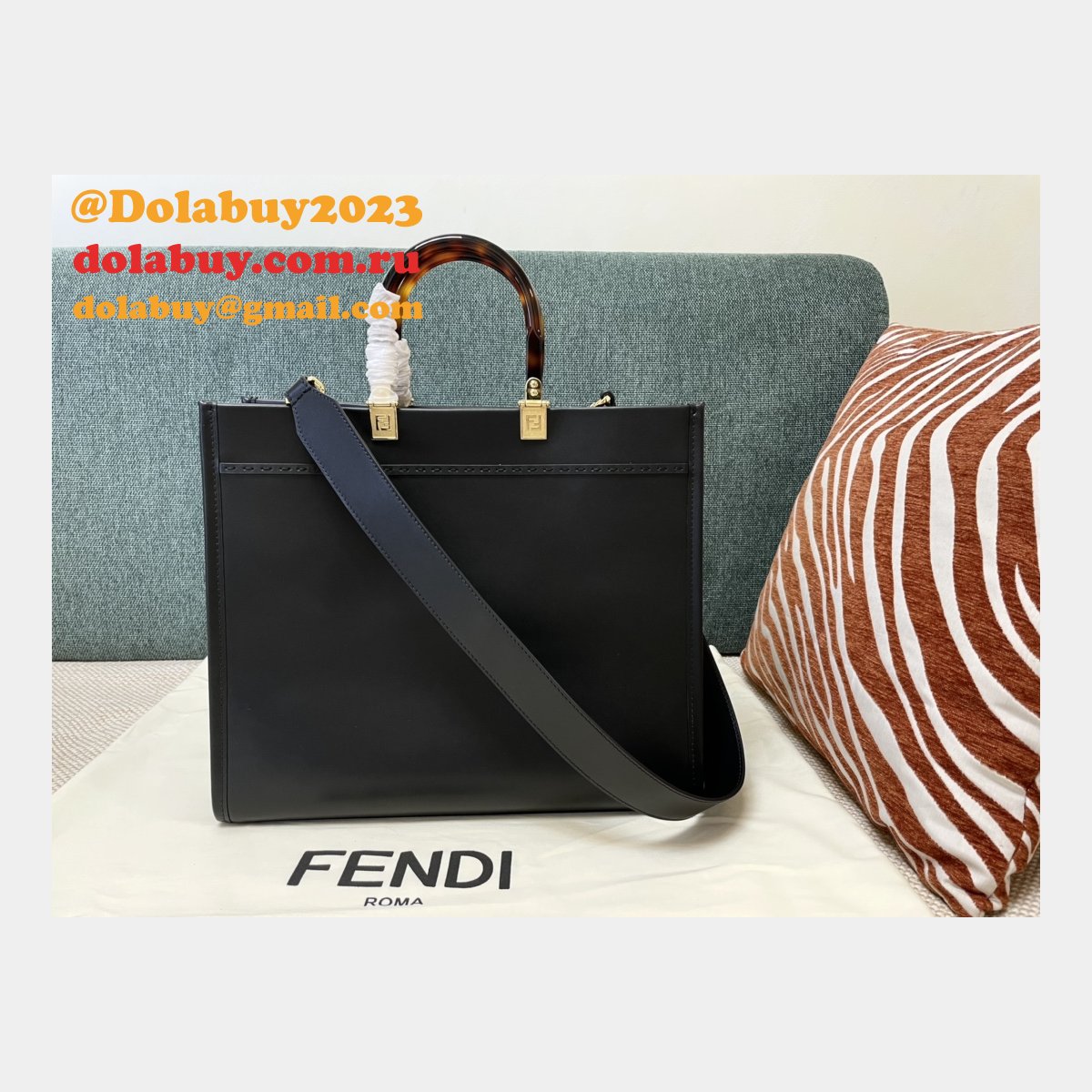 best knockoff F**di tote sunshine small handbag