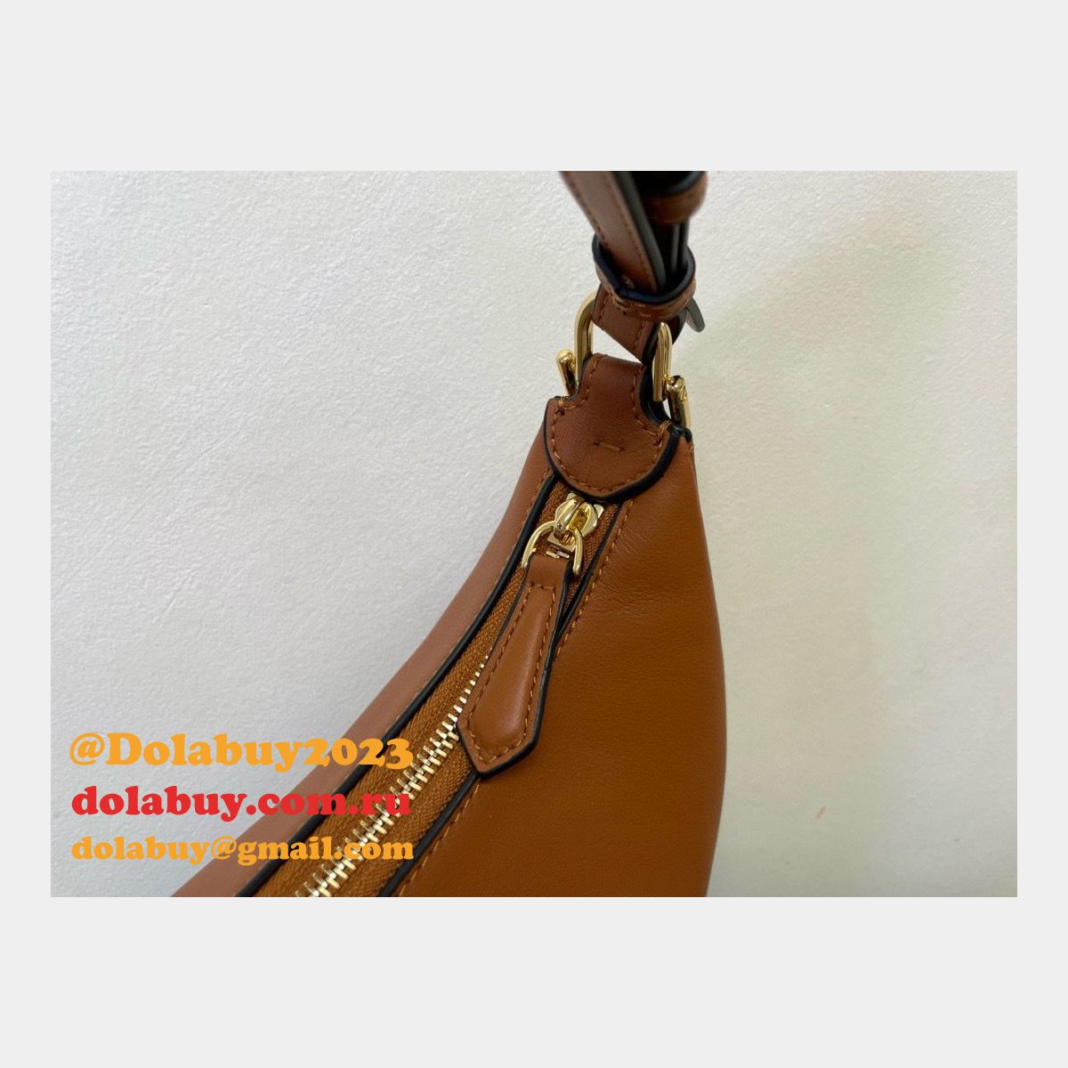 best F**di F**digraphy leather shoulder hobo bag