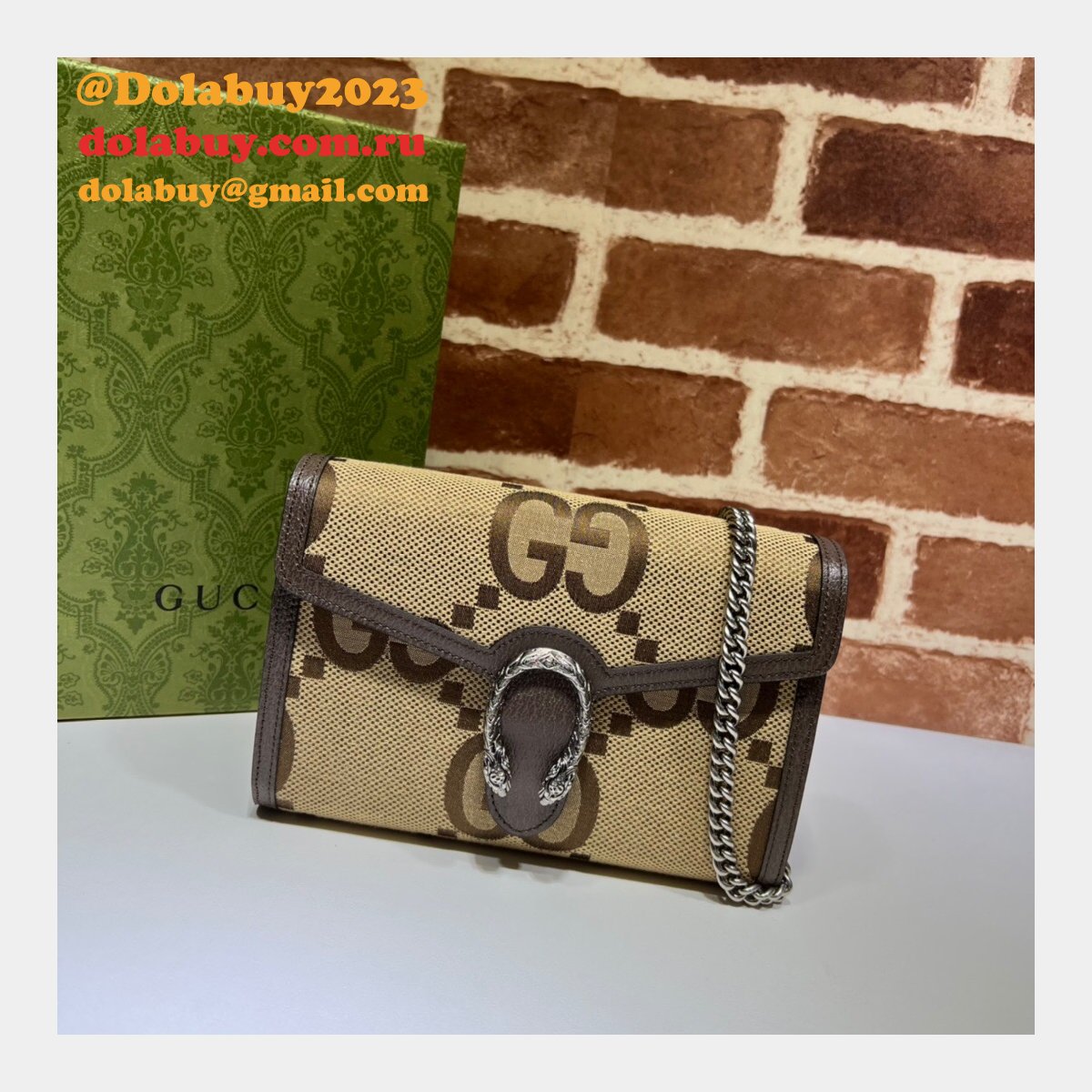 perfect G*u*i uk 401231 dionysus chain wallet shoulder fake bag