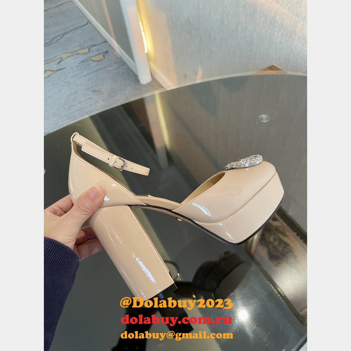 high quality G*u*i high plat form fashion perfect shoes