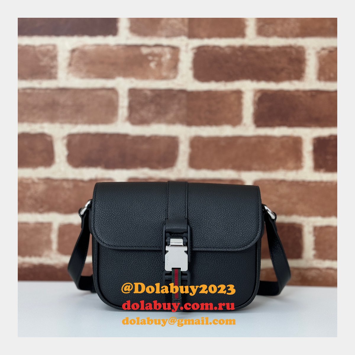 perfect luxury G*u*i super 800313 shoulder knockoff black bag
