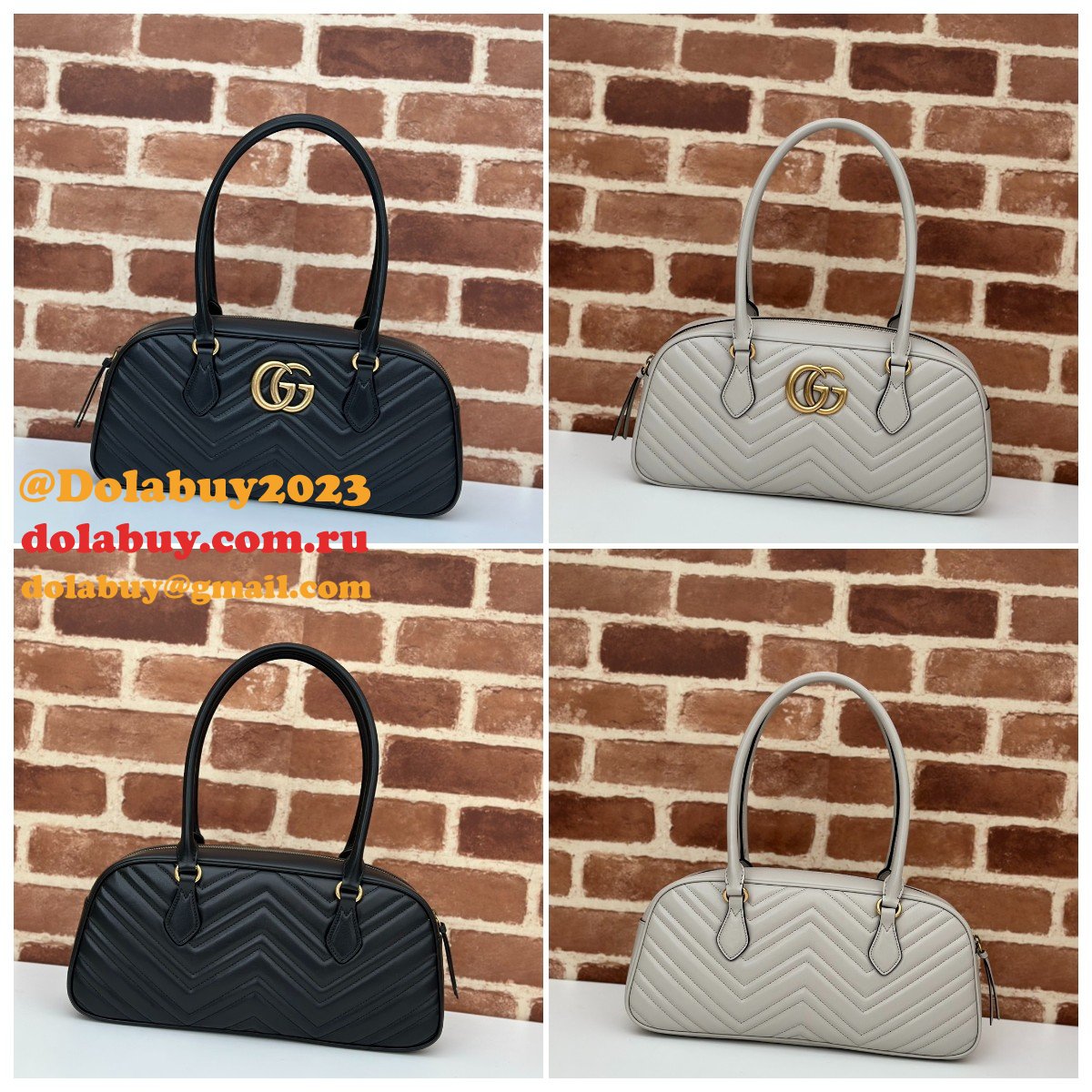 designer 795218 gg marmont G*u*i replica top handle bag