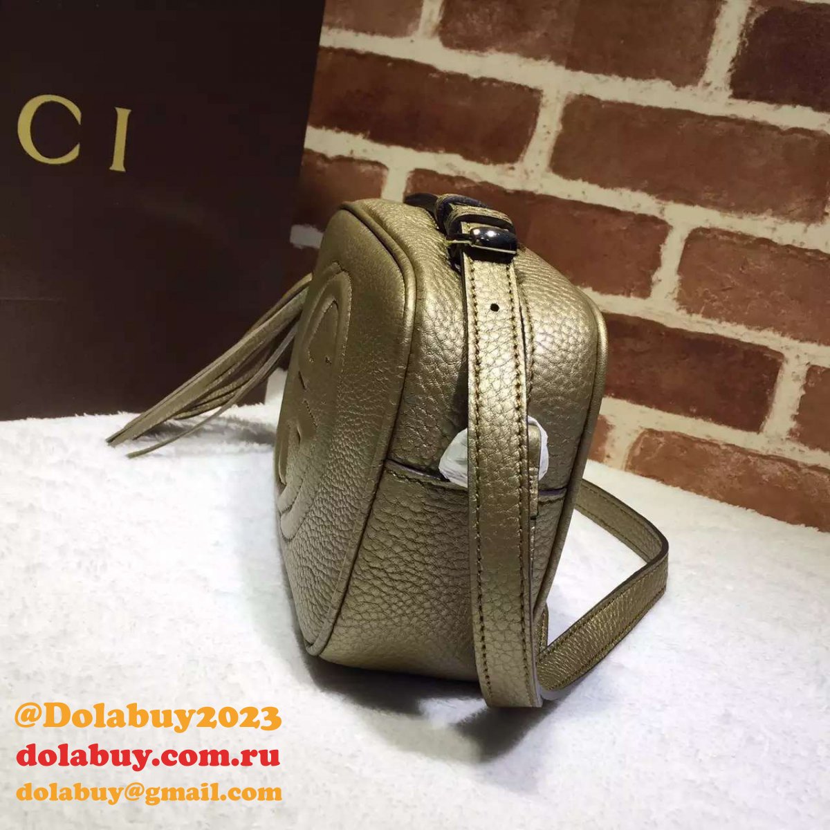 aaa+ G*u*i replicas soho small leather disco 308364 bag