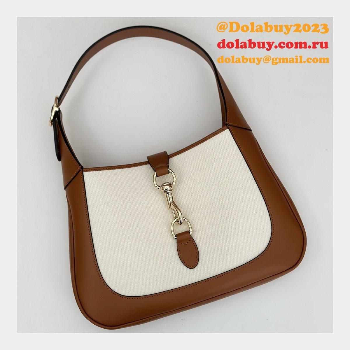 replcia 782849 fashion G*u*i jackie half moon shoulder copy bag