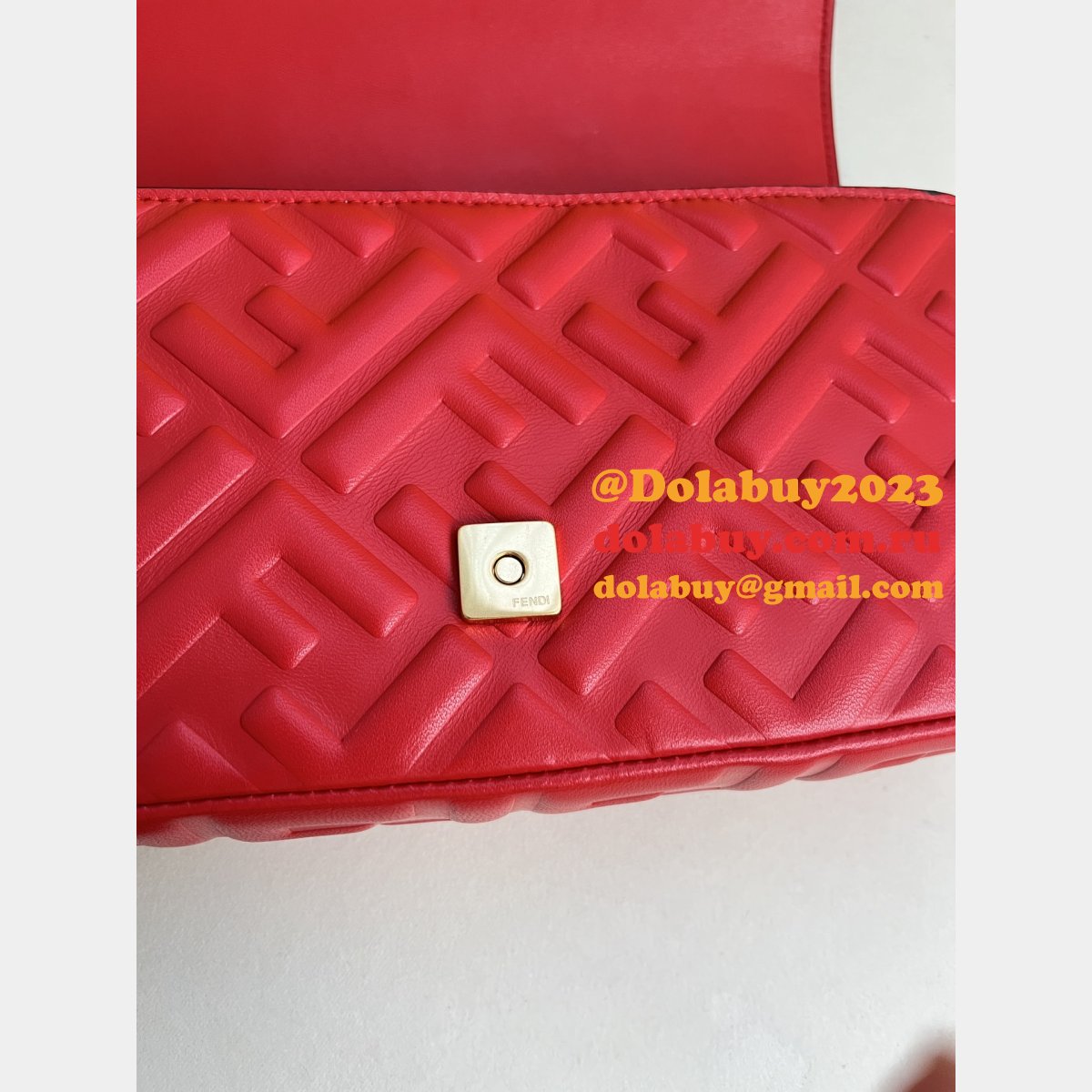 top quality F**di iconic baguette medium nappa handbag