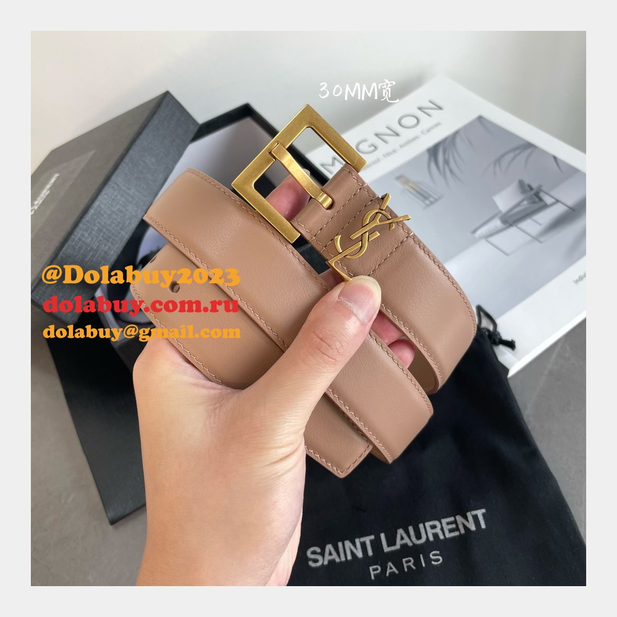 7 star best Sa1nt Lau*nt replicas belt for sale 20mm/30mm
