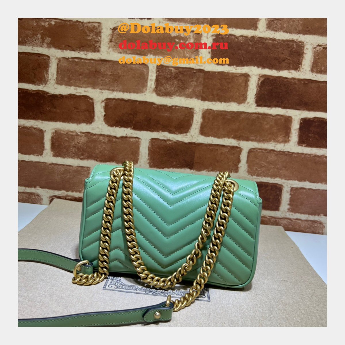 perfect G*u*i gg marmont 446744 replica handbags