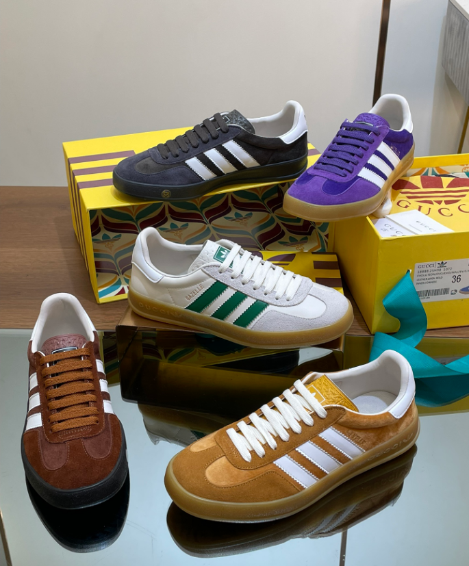 top quality G*u*i & adidas couple sneakers 2024